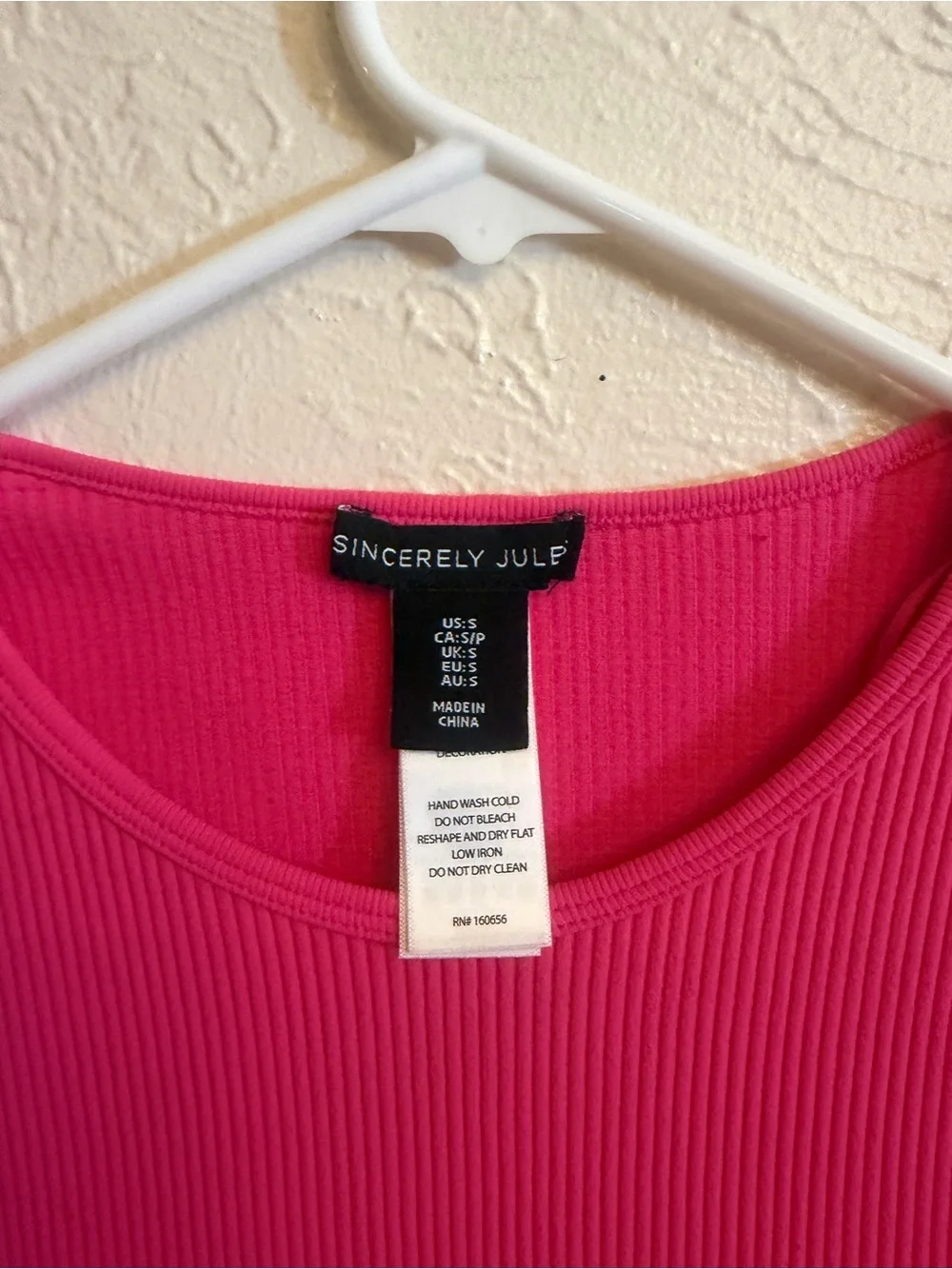 Sincerely Jules Cropped Pink Long-Sleeve Top with Beaded Fringe